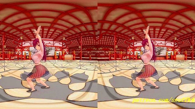 vr180 mmd marine dance 3d hololive