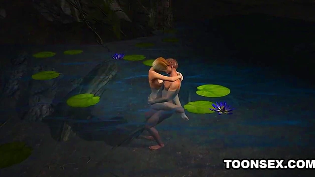 Busty 3D cartoon babe getting fingered and fucked