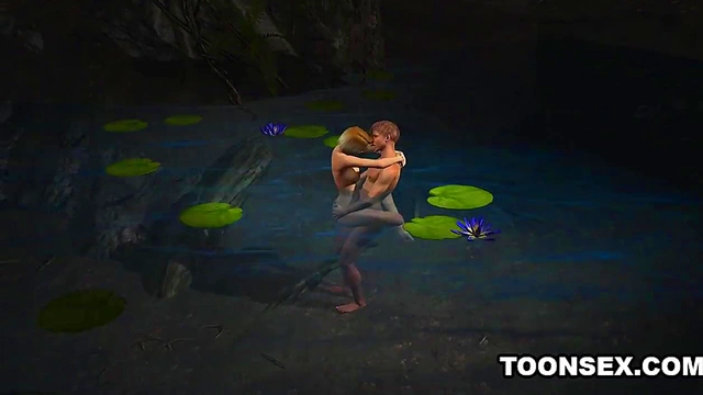 Busty 3D cartoon babe getting fingered and fucked