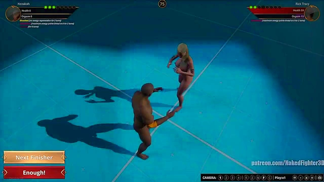 Nezakah VS Rick Tracy (Naked Fighter 3D)
