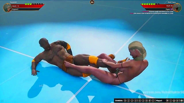Nezakah VS Rick Tracy (Naked Fighter 3D)