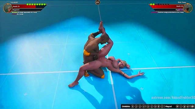 Nezakah VS Rick Tracy (Naked Fighter 3D)