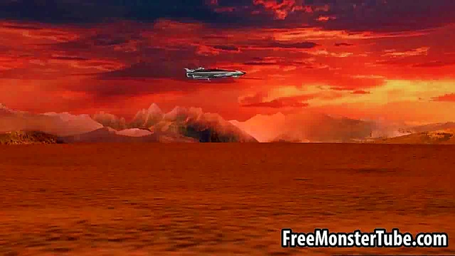 3D blonde babe gets eaten out before sucking cock