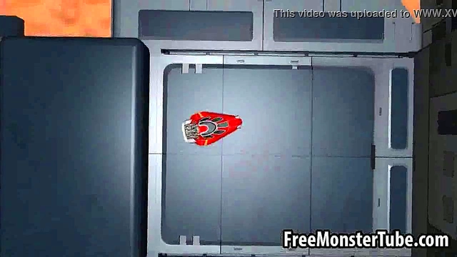 3D blonde babe gets eaten out before sucking cock