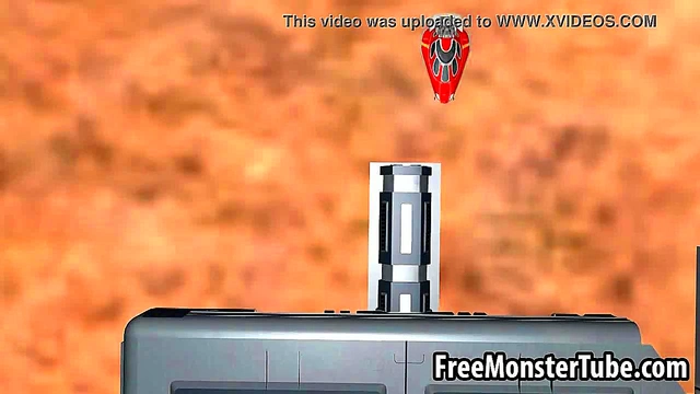 3D blonde babe gets eaten out before sucking cock