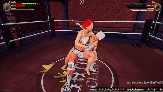 Broadzilla VS Zoya (Naked Fighter 3D)