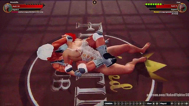 Broadzilla VS Zoya (Naked Fighter 3D)