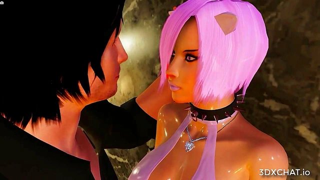 Big Ass Virtual 3D Kitty Emo Girl In Stockings Fucked