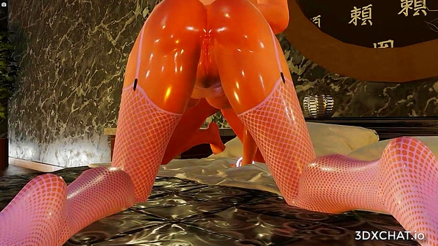 Big Ass Virtual 3D Kitty Emo Girl In Stockings Fucked