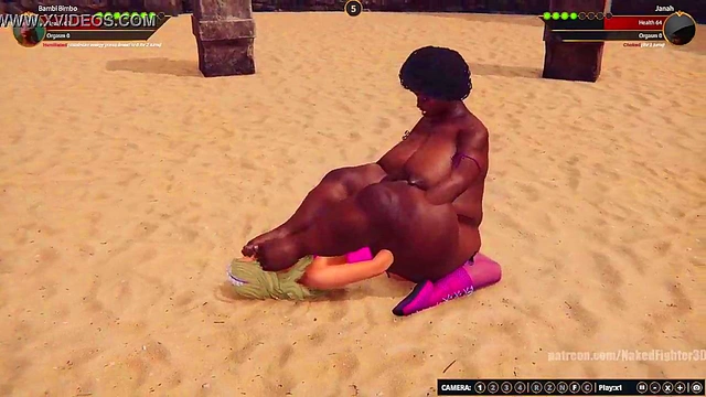 Bambi Bimbo VS Janah (Naked Fighter 3D)