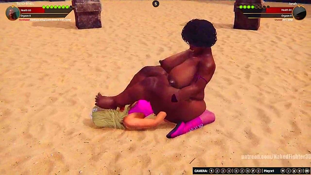 Bambi Bimbo VS Janah (Naked Fighter 3D)