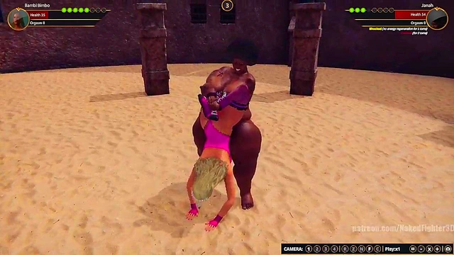 Bambi Bimbo VS Janah (Naked Fighter 3D)