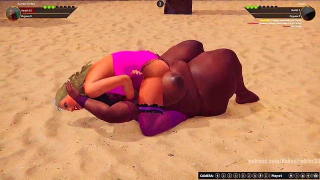 Bambi Bimbo VS Janah (Naked Fighter 3D)