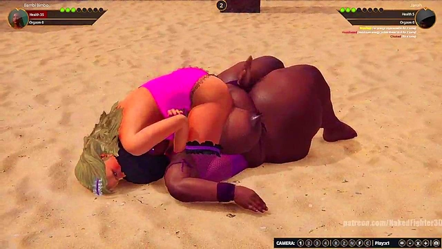 Bambi Bimbo VS Janah (Naked Fighter 3D)