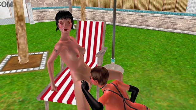 Animated 3D Sex - Cute Lesbian girl pussy licking scene