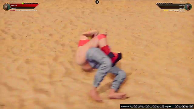 Tiffany Hanz VS Sub Twink (Naked Fighter 3D)