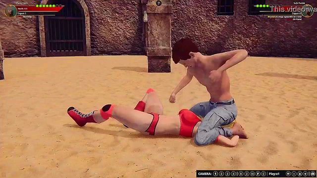 Tiffany Hanz VS Sub Twink (Naked Fighter 3D)