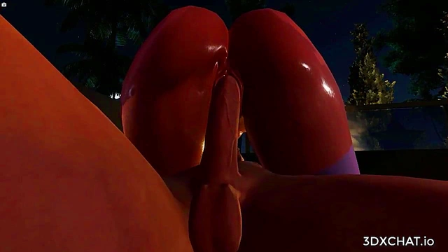 Virtual 3D Emo Punk Couple Having Sex On Couch