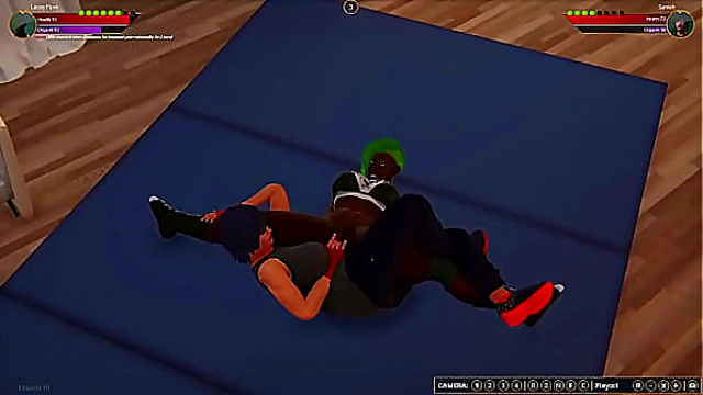 Lacey Punk VS Saniah (Naked Fighter 3D)