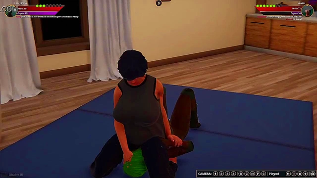 Lacey Punk VS Saniah (Naked Fighter 3D)