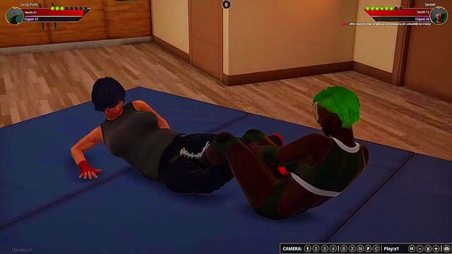 Lacey Punk VS Saniah (Naked Fighter 3D)