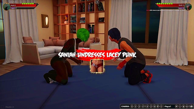 Lacey Punk VS Saniah (Naked Fighter 3D)