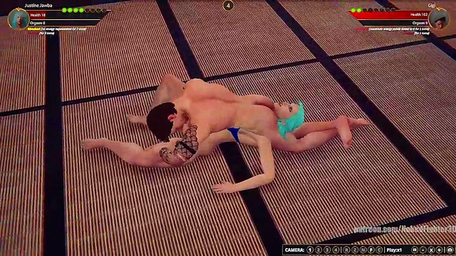 Justine Jawba VS Gigi (Naked Fighter 3D)