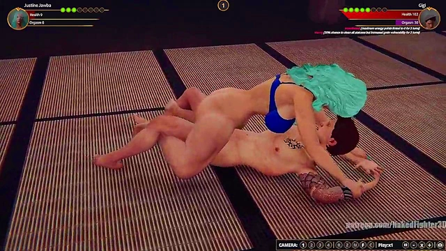 Justine Jawba VS Gigi (Naked Fighter 3D)