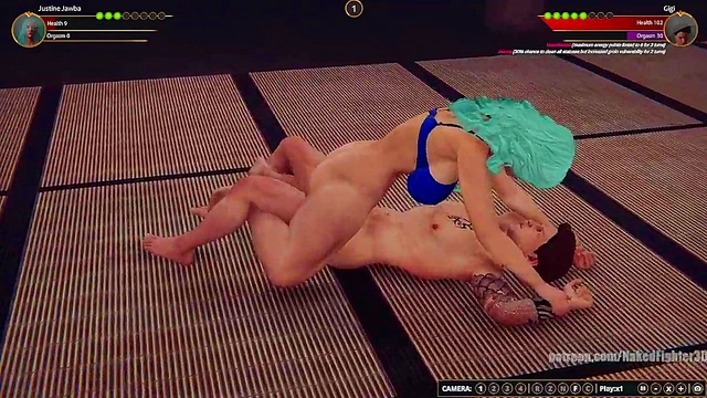 Justine Jawba VS Gigi (Naked Fighter 3D)