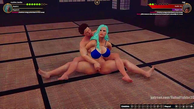 Justine Jawba VS Gigi (Naked Fighter 3D)