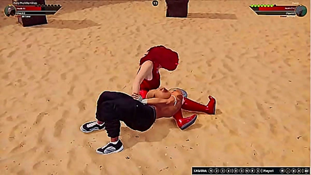 Ruby The K Kitten VS Diabla (Naked Fighter 3D)