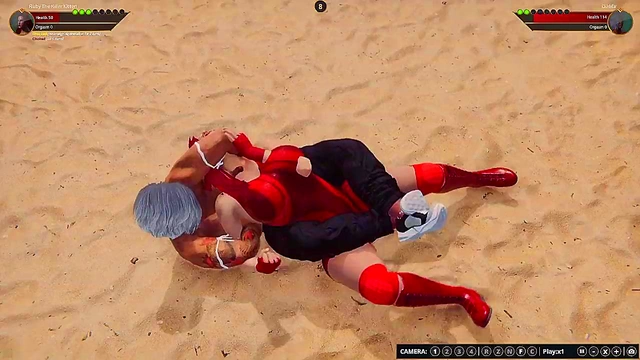 Ruby The K Kitten VS Diabla (Naked Fighter 3D)