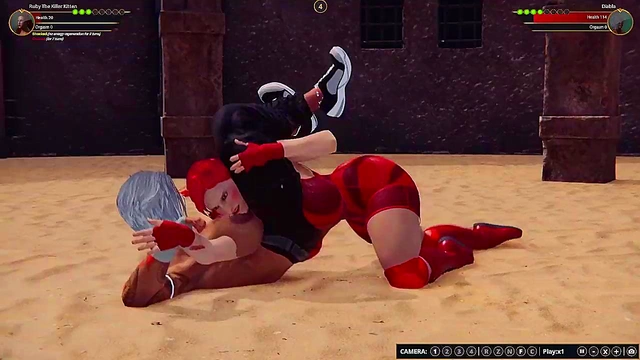 Ruby The K Kitten VS Diabla (Naked Fighter 3D)