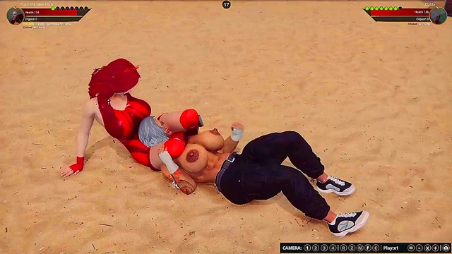 Ruby The K Kitten VS Diabla (Naked Fighter 3D)
