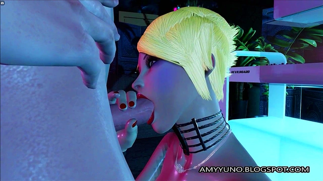 Tight 3D Young Blonde In A Fish Net Rides And Takes Anal!