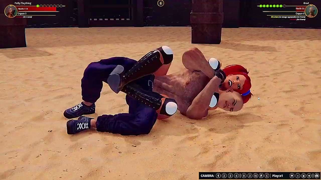 Polly Plaything VS Brad (Naked Fighter 3D)