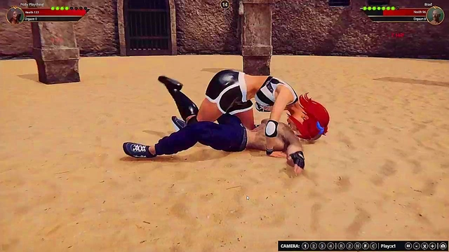 Polly Plaything VS Brad (Naked Fighter 3D)