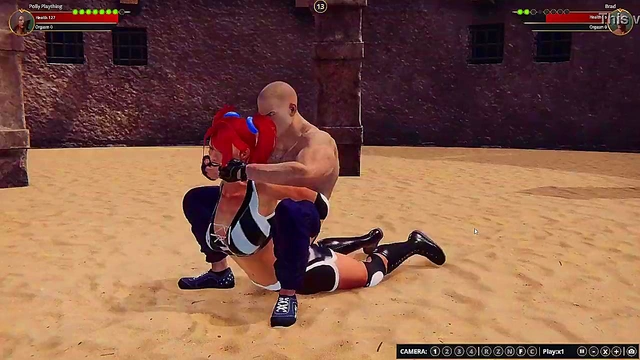 Polly Plaything VS Brad (Naked Fighter 3D)