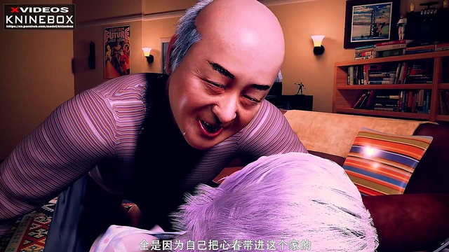 KNINEBOXAsian 3D Anime Discipline from Boyfriend's Stepfather Japanese Chinese Subtitles