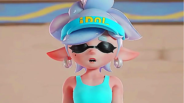 Two cute eat and ride cock 3D sex