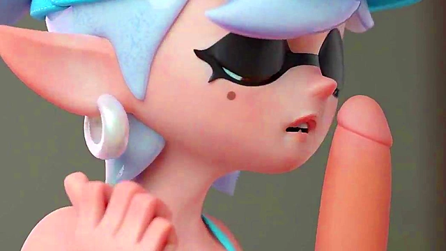 Two cute eat and ride cock 3D sex