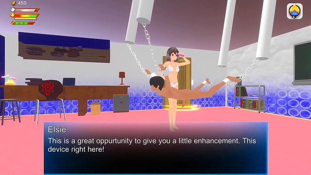 Femdom University 3D Game - Nerdy girl hardcore pegging