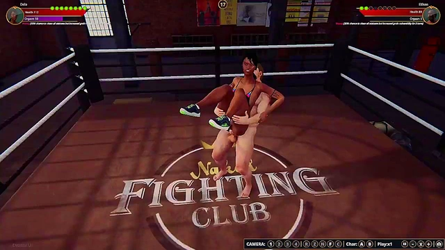 Ethan vs. Dela II (Naked Fighter 3D)