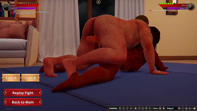 Teyonah vs. Ethan (Naked Fighter 3D)