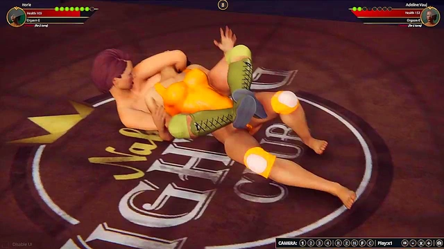 Horie VS Adeline (Naked Fighter 3D)