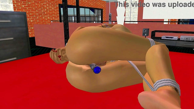 3D Animation Porn Video of a Beautiful big breasted girl get fingered her pussy and anal