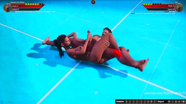 Master Ken Baiter VS Gia (Naked Fighter 3D)