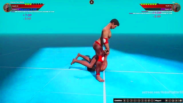 Master Ken Baiter VS Gia (Naked Fighter 3D)