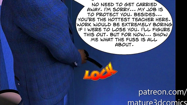 Sexy Big Ass Teacher Gets BBC From The Principal (3D Comic)