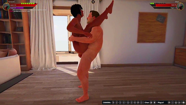 Ethan vs Farzaneh (Naked Fighter 3D)